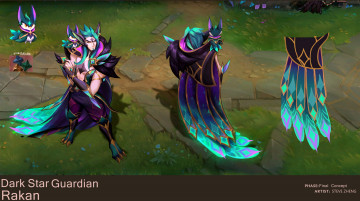 Картинка видео+игры league+of+legends rakan костюм экипировка птица