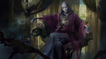 Картинка фэнтези маги +волшебники существо фон взгляд кресло