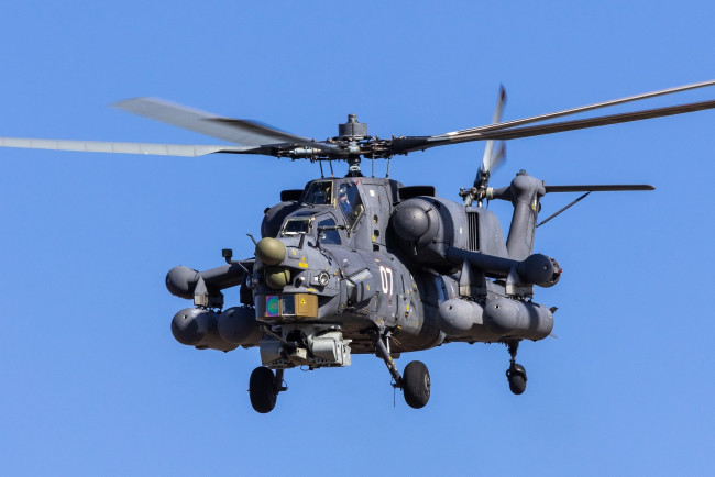 Обои картинки фото ми- 28н, авиация, вертолёты, ми-, 28н, вертолёт, вертушка, полёт, боевой, ночной, охотник