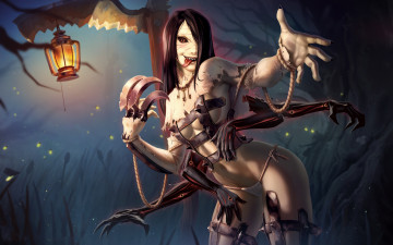 Картинка league+of+legends видео+игры девушка фон взгляд руки лампа fiddlesticks