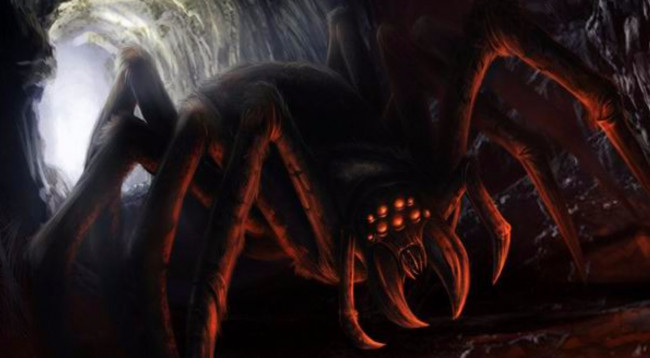 Обои картинки фото фэнтези, _lord of the rings, паук, пещера