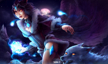 Картинка видео+игры league+of+legends ahri волк