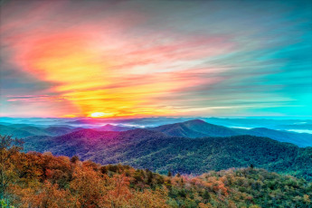 Картинка природа восходы закаты пейзаж