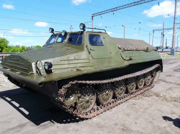 Обои картинки фото техника, вездеходы, гусеничный, транспортeр, снегоболотоход, модернизированный, газ71