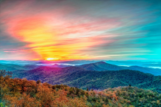 Обои картинки фото природа, восходы, закаты, пейзаж