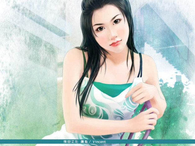 Обои картинки фото рисованные, люди