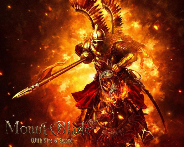 Обои картинки фото mount, blade, with, fire, and, sword, видео, игры