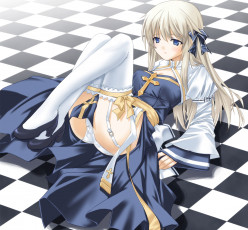 Картинка аниме *unknown другое монашка девушка клетчатый+пол