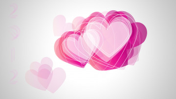 Картинка праздничные день св валентина сердечки любовь графика