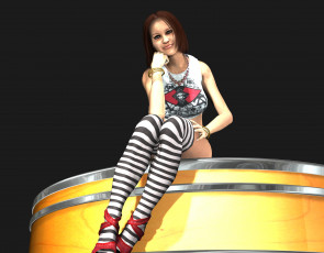 Картинка 3д графика people люди девушка