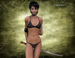 Картинка 3д графика people люди девушка