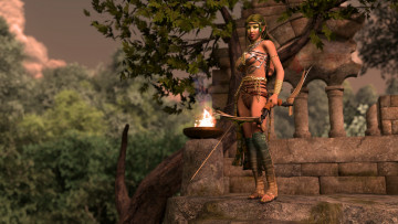 Картинка 3д графика elves эльфы эльфийка