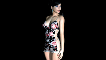 Картинка 3д графика people люди девушка