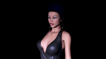 Картинка 3д графика people люди девушка фон