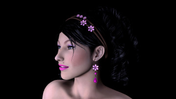 Картинка 3д графика portraits портрет девушка