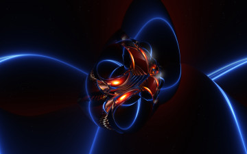 Картинка 3д графика fractal фракталы цвета узор фон