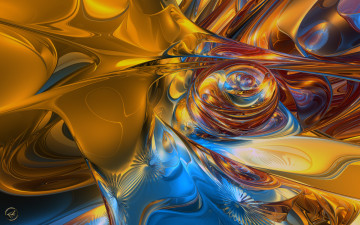 Картинка 3д графика fractal фракталы узор цвет фон