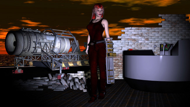 Обои картинки фото 3д, графика, people, люди, девушка