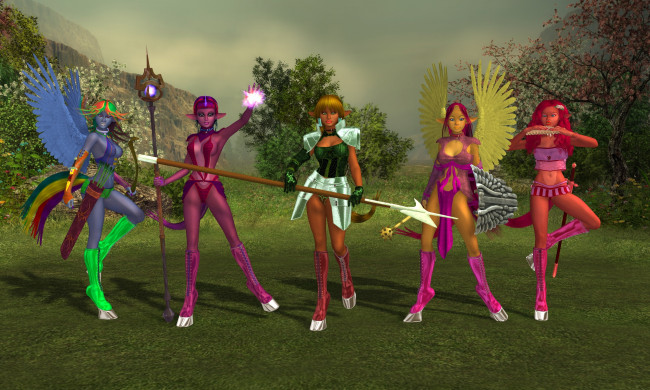 Обои картинки фото 3д, графика, elves, эльфы, природа, эльфийки