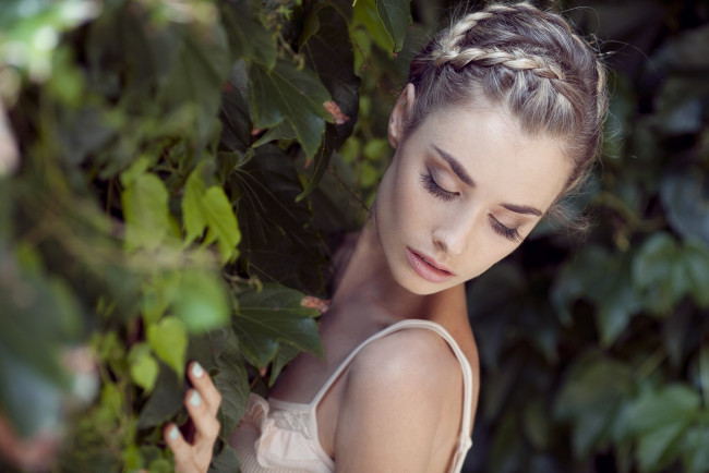 Обои картинки фото -Unsort Лица Портреты, девушки, unsort, лица, портреты, лицо, косички, красота, элегантность