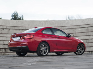 Картинка автомобили bmw coupе f22 za-spec 2014 красный m235i