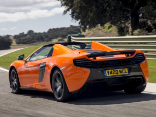 Картинка автомобили mclaren 650s spyder 2014 оранжевая