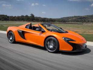 Картинка автомобили mclaren 650s spyder 2014 оранжевая