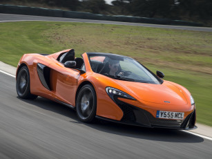 обоя автомобили, mclaren, 650s, spyder, 2014, оранжевая