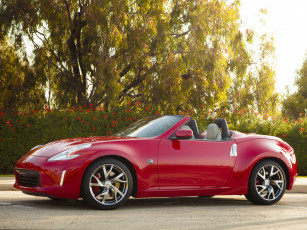 Картинка автомобили nissan datsun 2013 370z roadster us-spec красный