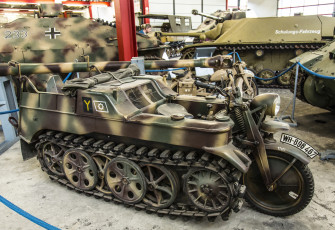 Картинка kettenkrad техника военная+техника бронетехника вооружение музей