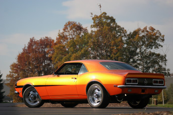 Картинка автомобили camaro orange