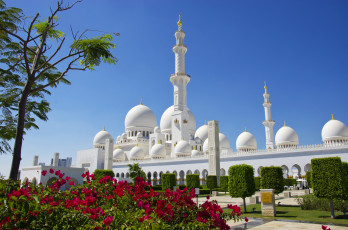 Картинка города абу-даби+ оаэ мечеть