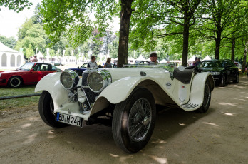 Картинка jaguar+ss+100+1936 автомобили выставки+и+уличные+фото выставка автошоу ретро история