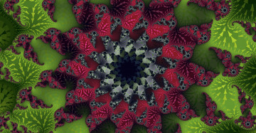 Картинка 3д+графика fractal+ фракталы цвета фон узор