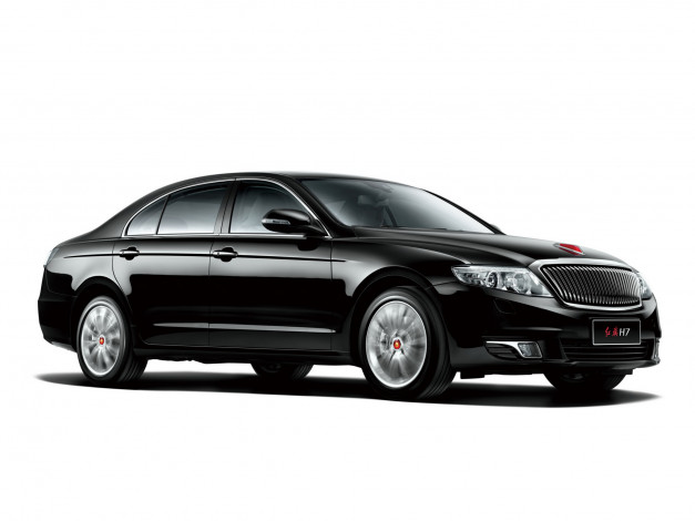 Обои картинки фото автомобили, hongqi, h7, 2013, темный