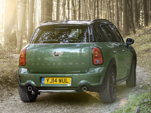 Обои картинки фото автомобили, mini, cooper, sd, countryman, all4, r60, 2014, зеленый