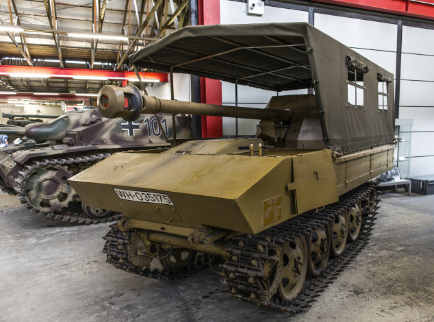 Обои картинки фото rso mit 7, 5 cm pak 40, техника, военная техника, вооружение, бронетехника, музей