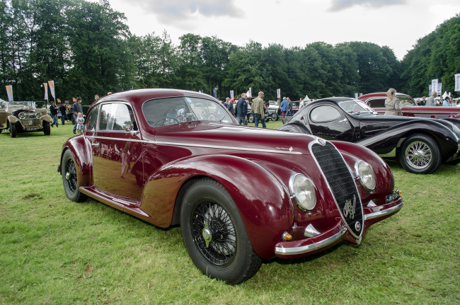 Обои картинки фото alfa romeo 6c 2500 ss touring 1939, автомобили, выставки и уличные фото, история, ретро, автошоу, выставка