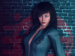 Картинка 3д+графика люди+ people фон взгляд девушка