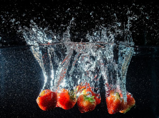 Картинка еда клубника +земляника ягоды