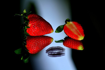 Картинка еда клубника +земляника клубничка