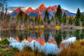 Картинка природа реки озера река лес горы