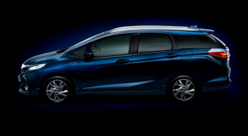 Картинка автомобили honda shuttle hydrid 2015г синий