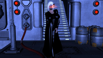 Картинка dark+heresy видео+игры -+dark+heresy девушка киборг фон взгляд