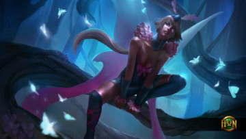 Картинка видео+игры heroes+of+newerth грудь платье девушка luna moth cherub monarch heroes of newerth