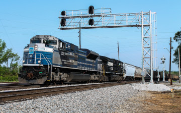 Картинка техника поезда железная дорога рельсы локомотив состав