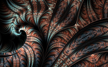 Картинка 3д+графика фракталы+ fractal цвета фон узор