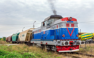 Картинка техника поезда дорога железная состав локомотив рельсы