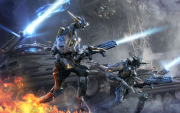 Картинка 3д+графика _science+fiction танки роботы