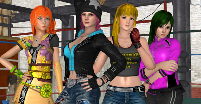 Обои картинки фото dead or alive 5, видео игры, фон, взгляд, девушки